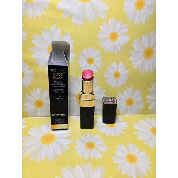CHANEL ROUGE COCO FLASH HYDRATING VIBRANT SHINE LIP COLOUR 78 EMOTION - Picture 1 of 8